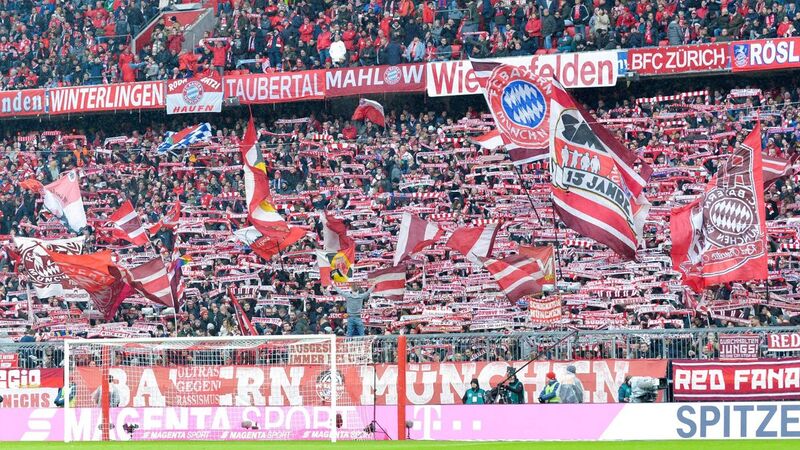 Lượng fan của Bayern có mặt trong trận đấu của đội bóng